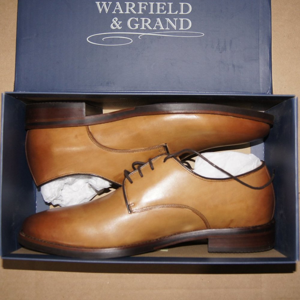 Warfield & Grand Halter Plain Toe Leather Derby